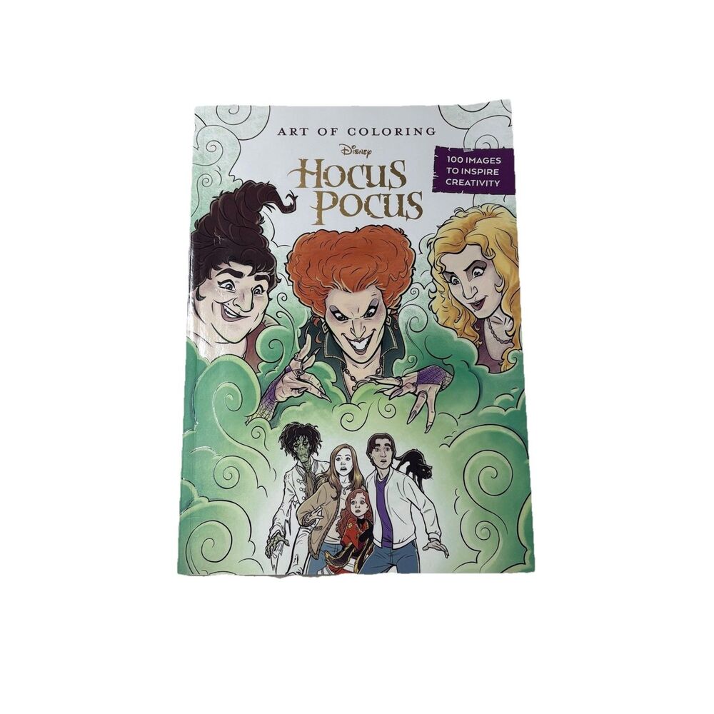 Disney Hocus Pocus Adult Coloring Book Art of Coloring Soft Cover 100 Images NEW